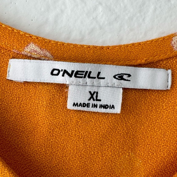 O’NEIL Women’s Yellow Floral Print Sleeveless Minidress XL NWT - Picture 6 of 15